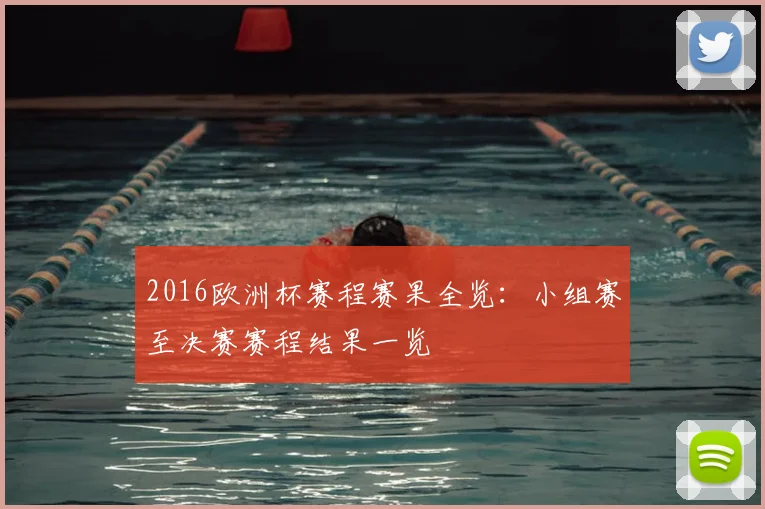 2016欧洲杯赛程赛果全览:小组赛至决赛赛程结果一览